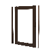 Durapost Aluminium Gate Frame - 1188mm x 1770mm Sepia Brown