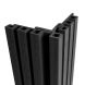 Composite Slatted Cladding Corner Trim - 3.6mtr Midnight