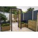 Wooden Garden Arch - Slatted - 2200mm x 1130mm x 740mm