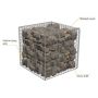 4mm Welded Wire Mesh Gabion Baskets - 1500mm x 1000mm x 1000mm Galvanised