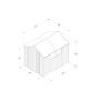 Forest Garden Apex Overlap Shed - Double Door - 8' x 6'