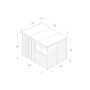 Forest Garden Pent Overlap Shed - 8' x 6'