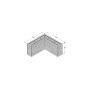 Linear Corner Wooden Planter - 1600mm x 1600mm