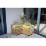 Linear Corner Wooden Planter - 800mm x 800mm