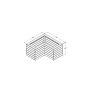 Linear Corner Wooden Planter - 800mm x 800mm