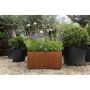 Corten Steel Trough Planter - 800mm x 400mm x 400mm