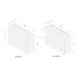 Tall Wooden Planter With Storage & Wheels - 1200mm x 400mm