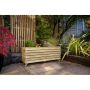 Long Wooden Planter With Wheels - 1200mm x 400mm