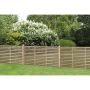 Pressure Treated Contemporary Slatted Fence Panel - 1800mm x 1500mm