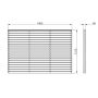 Pressure Treated Contemporary Double Slatted Fence Panel - 1800mm x 1200mm