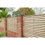 Pressure Treated Contemporary Double Slatted Fence Panel - 1800mm x 1500mm