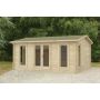 Rushock Log Cabin - Felt Shingle Plus Underlay Double Glazed - 5000mm x 4000mm
