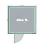 Forest Xtend Garden Building - Quarter Opening Window - 2500mm x 2540mm x 2900mm