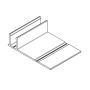 Aluminium Cladding Two Part Finishing Trim - 70mm x 2825mm Grey Ash