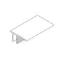Aluminium Cladding Two Part Finishing Trim - 70mm x 5650mm Queensland Walnut