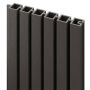 Durapost Urban Slatted Composite Fencing Board - 1830mm Grey - Pack of 2