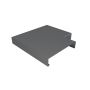 Aluminium Coping for 301-350mm Wall - 135 Degree Angle - 410mm Anthracite Grey (7016 Matt)