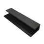 Standard Composite Panel Cladding J Trim - 3.6m x 40mm Black