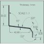 Fibre Cement Cladding Aluminium Drip Profile - 3mtr White