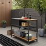 Ecoscape Outdoor Kitchen Sink Unit - 950mm x 1270mm x 530mm Oak