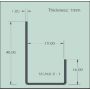 Fibre Cement Cladding Aluminium End Profile - 3mtr Black