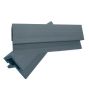 Composite Slatted Cladding External Corner - 56mm x 49.5mm x 3.6mtr Grey