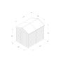 Forest Garden Shiplap Apex Shed - No Window - 6' x 8'