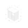 Forest Garden Shiplap Pent Shed  - 1 Window - 6' x 4'