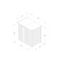 Forest Garden Shiplap Pent Shed - No Window - 6' x 4'