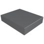 Aluminium Coping Stop End for 200-250mm Wall - 310mm Anthracite Grey (7016 Matt)