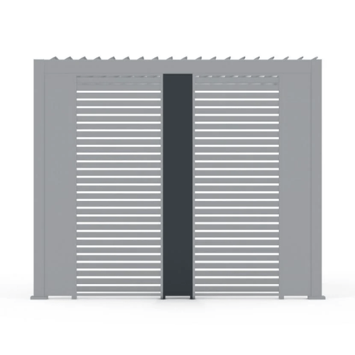 Titan Aluminium Pergola 310mm Solid Side Wall Panel - Grey