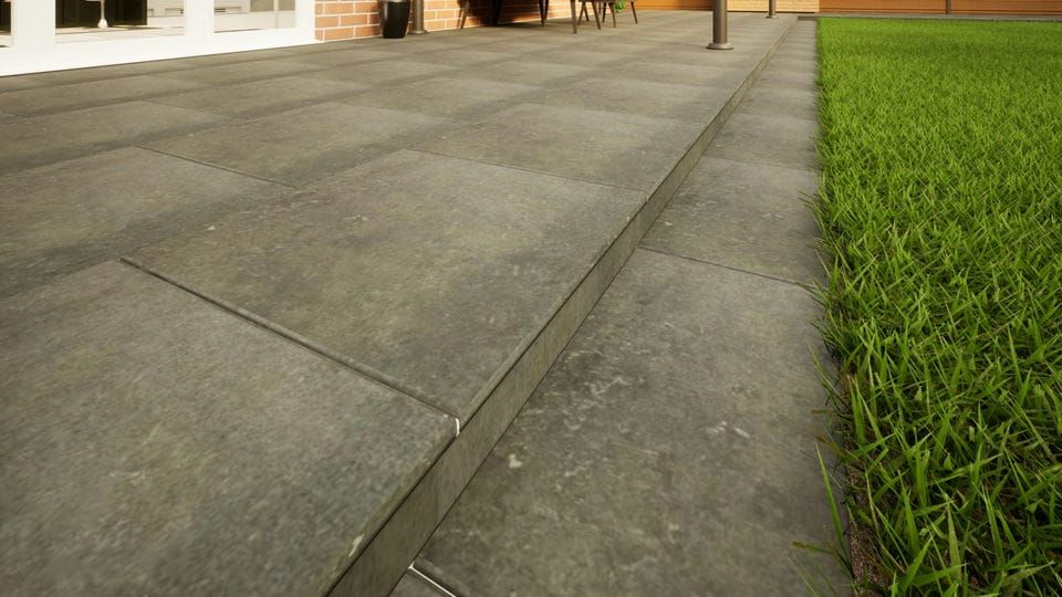 Porcelain Paving - 600mm x 600mm x 20mm Charcoal - Pack of 2