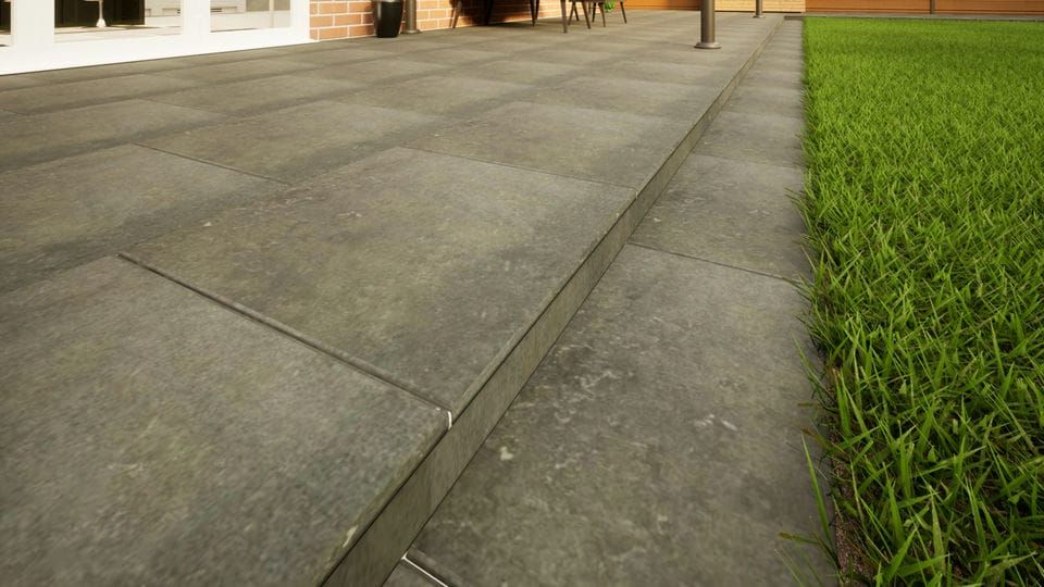 Porcelain Paving - 600mm x 600mm x 20mm Charcoal