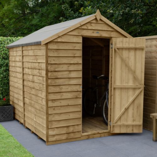 Forest Garden Apex Overlap Shed - No Window - 8' x 6'