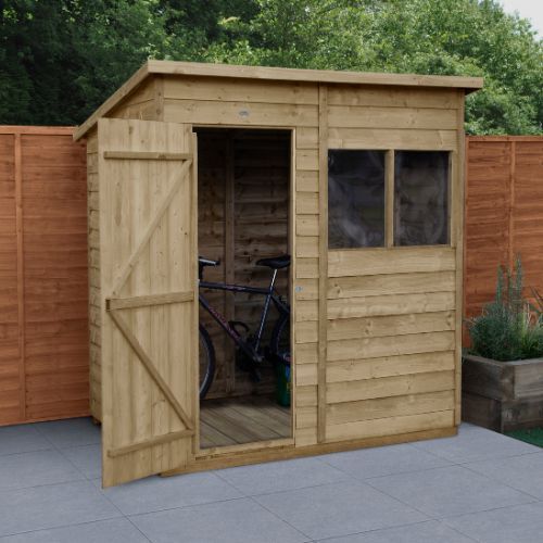 Forest Garden Pent Overlap Shed - 6' x 4'
