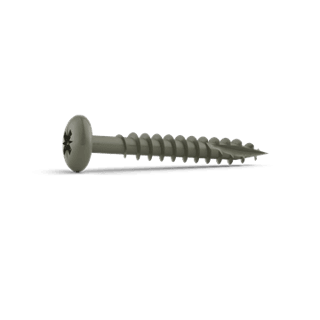 Durapost Pan Head Timber Screws - 4mm x 40mm Olive Grey - Pack Of 200