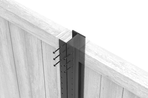 Durapost Composite Fencing Post - 1800mm Anthracite Grey