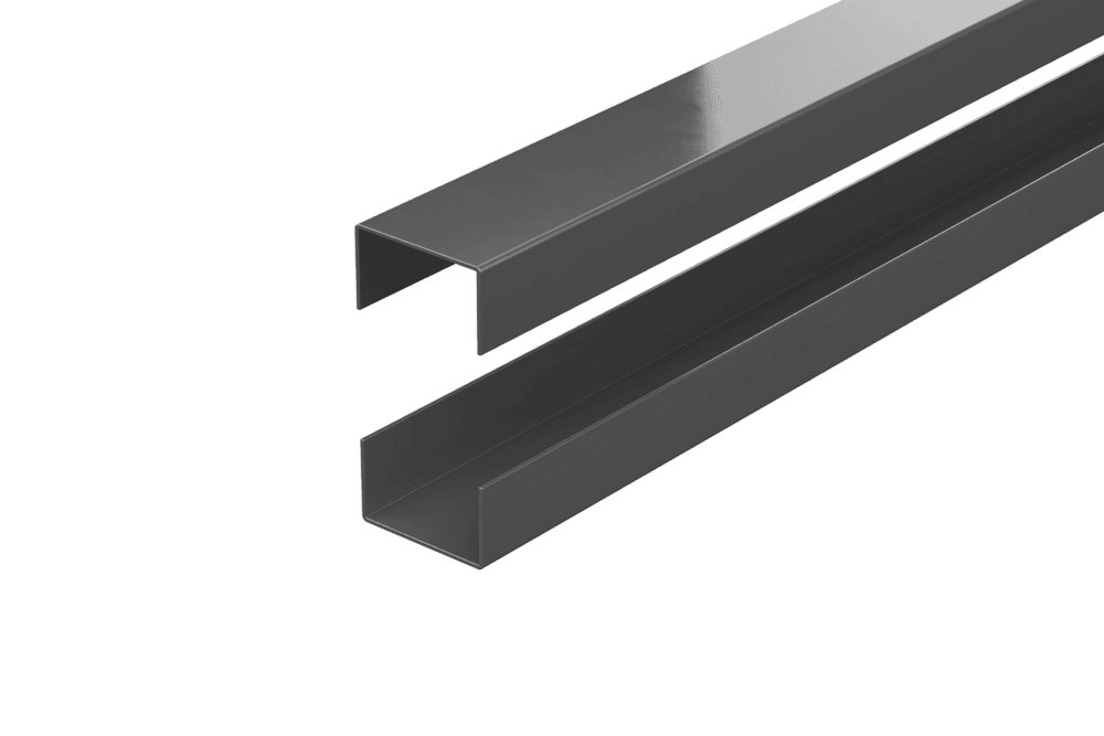 Durapost Urban Composite Fencing Rail - 1830mm Anthracite Grey - Pack of 2