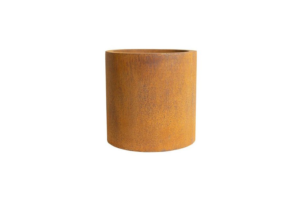 Corten Steel Straight Cylinder Planter - 400mm x 400mm