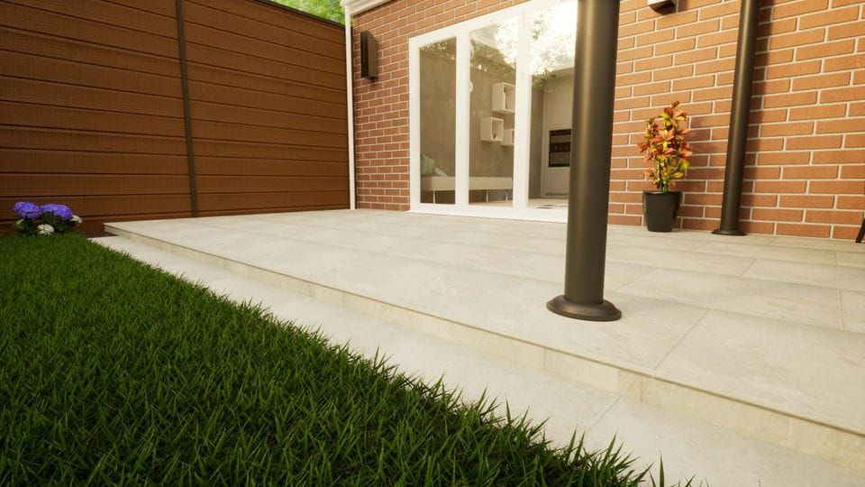 Porcelain Paving - 600mm x 600mm x 20mm Florence Storm - Pack of 2