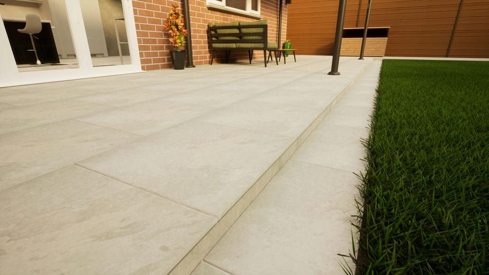 Porcelain Paving - 600mm x 600mm x 20mm Florence Storm - Pack of 2