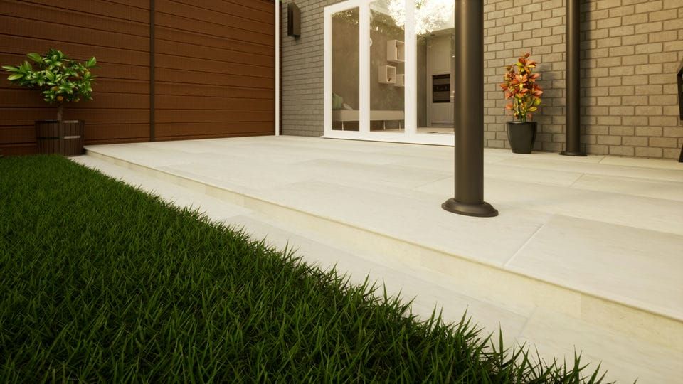 Porcelain Paving - 1200mm x 600mm x 20mm Light Grey