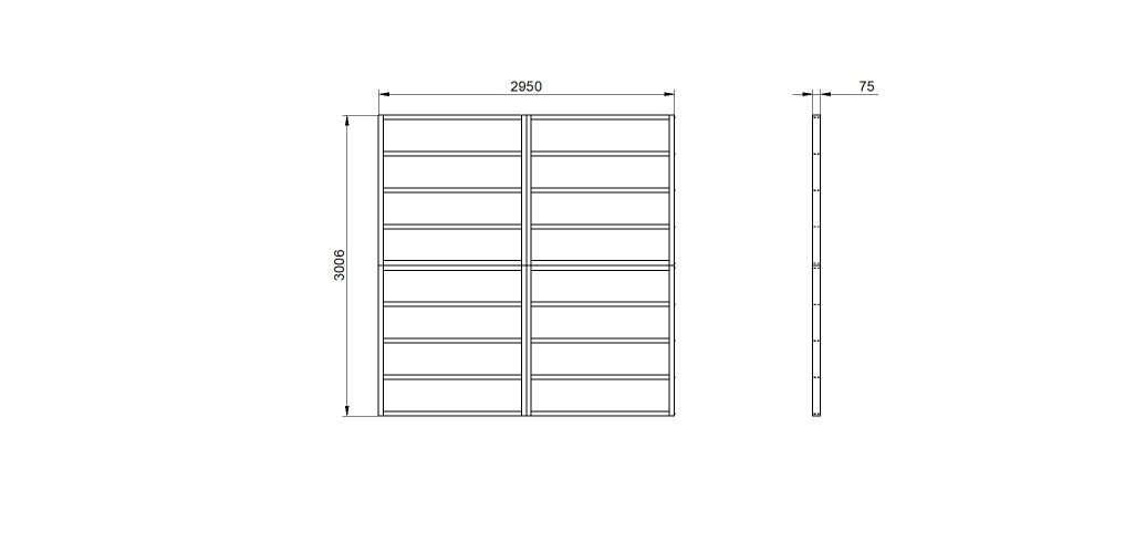 Shed Base for Forest Overlap Sheds - 10' x 10'