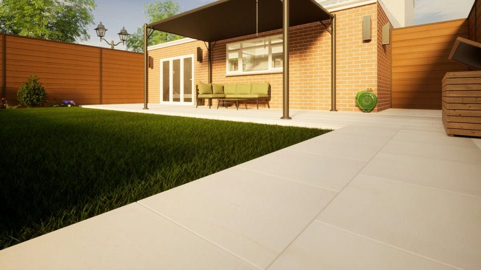 Sandstone Paving - 600mm x 600mm x 25mm Harvest Smooth