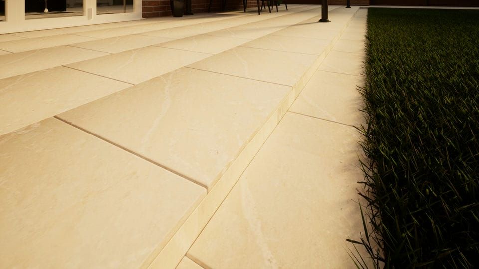 Sandstone Paving Presealed - 600mm x 600mm x 22mm Mint