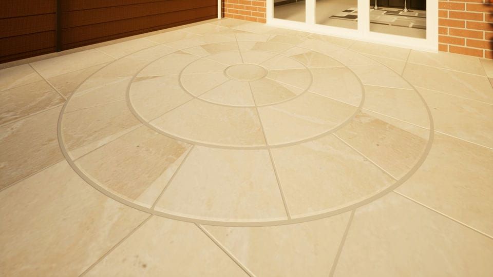 Sandstone Circular Paving Presealed - 2800mm Mint