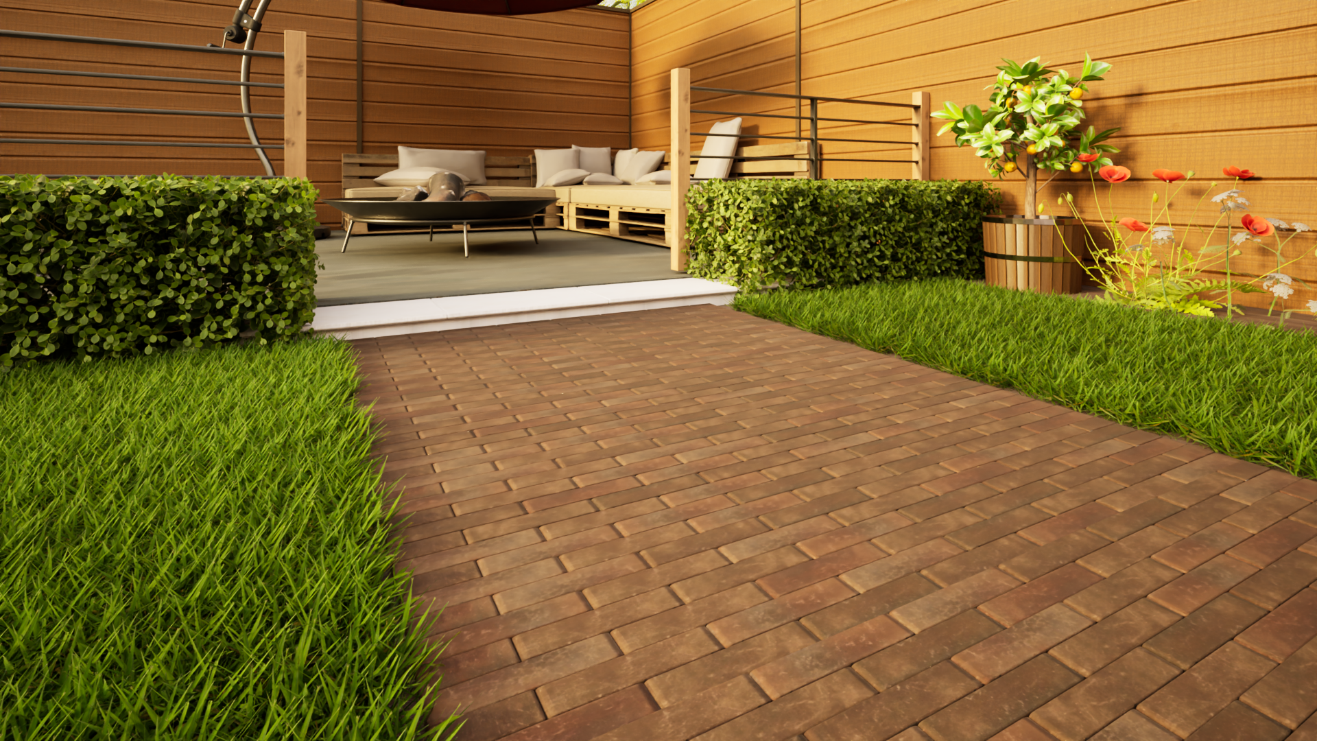 Clay Paving - 200mm x 48mm x 58mm Abbey Dark Multi