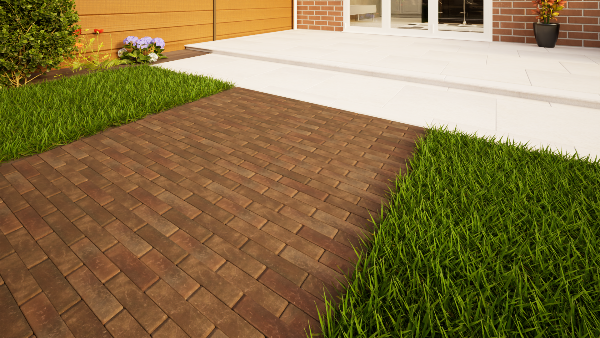 Clay Paving - 200mm x 48mm x 58mm Abbey Dark Multi