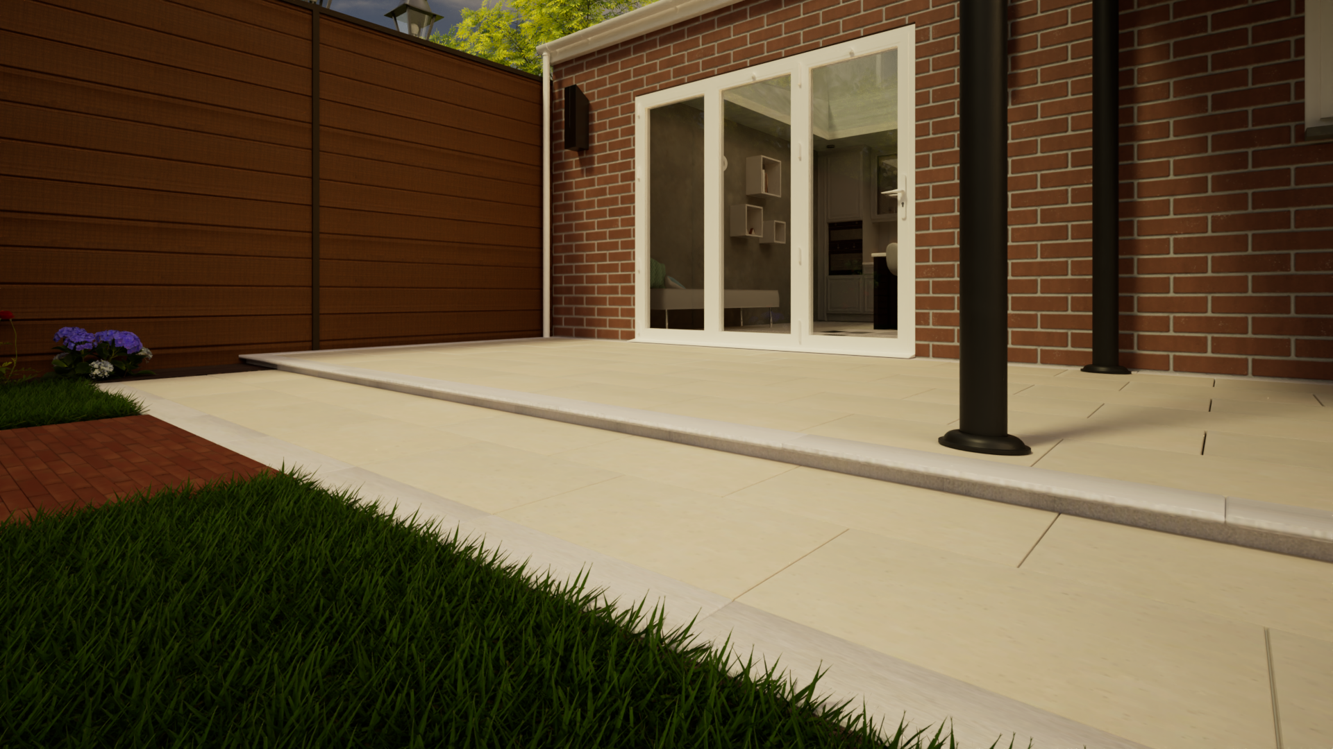 Limestone Paving - 600mm x 600mm x 25mm Egyptian Beige