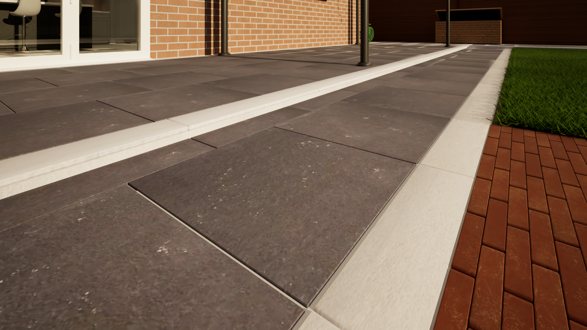 Limestone Paving - 900mm x 600mm x 25mm Midnight Black